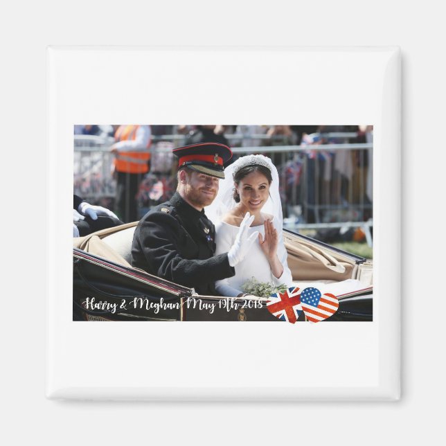 Den 19 maj 2018: När Harry gifte sig med Meghan Magnet (Framsidan)