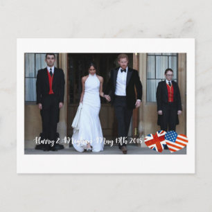 Den 19 maj 2018: När Harry gifte sig med Meghan Vykort
