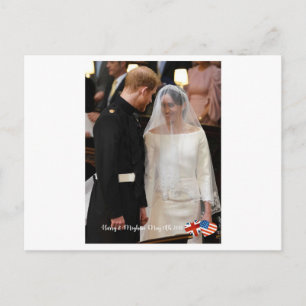 Den 19 maj 2018: När Harry gifte sig med Meghan Vykort