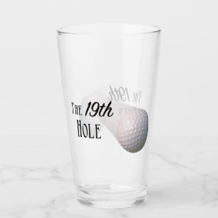 Den 19th hålgolfbollen glaskopp