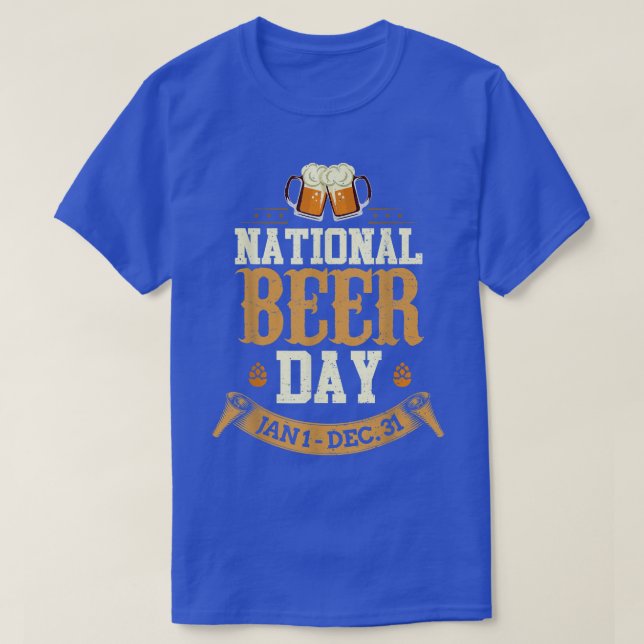 Den 1:e nationaldagen för öl till dec-31a t shirt (Design framsida)