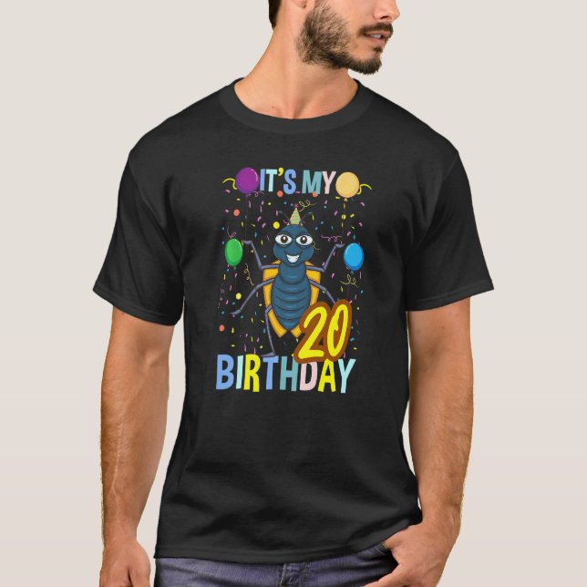 Den 20:e födelsedagseftergiologin i Kryp T Shirt (Framsida)