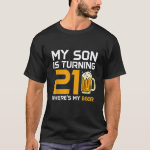 Den 21:a födelsedagen för Mamma Pappa av Son Child T Shirt