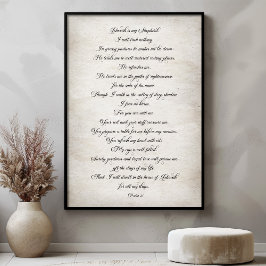 Den 23:e psalmen Herren är min Shepherd Poster
