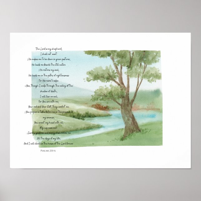 Den 23:e psalmen poster (Framsidan)