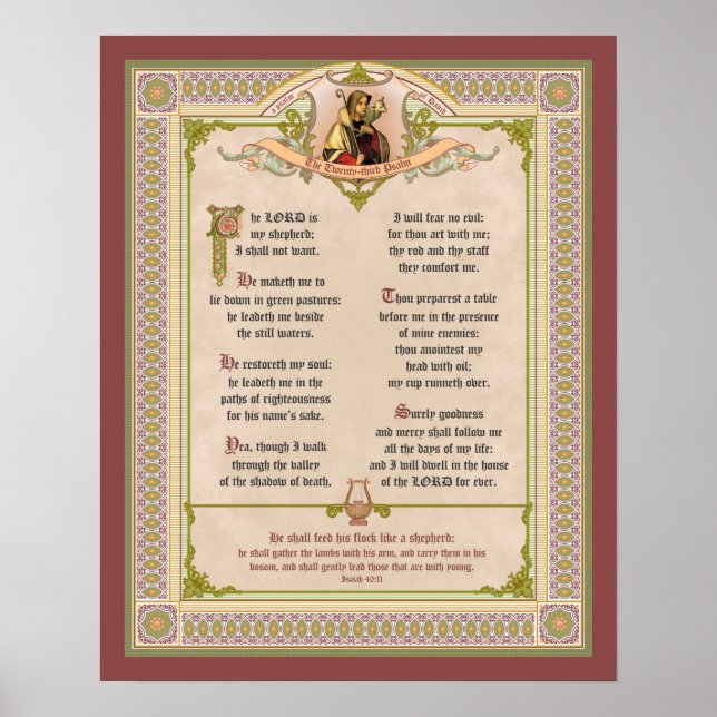 Den 23:e psalmen poster (Framsidan)
