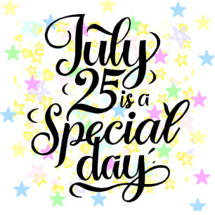 Den 25 juli är en speciell jul i juli t shirt