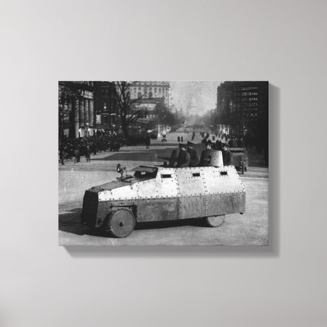 Den 27 mars 1917: Den pansarmakade skvadronen ford Canvastryck (Framsida)