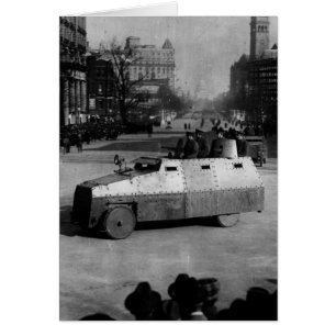 Den 27 mars 1917: Den pansarmakade skvadronen ford Hälsningskort