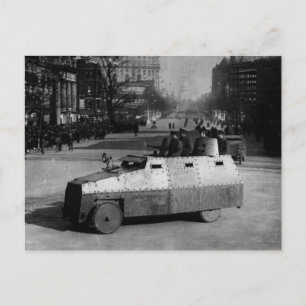 Den 27 mars 1917: Den pansarmakade skvadronen ford Vykort