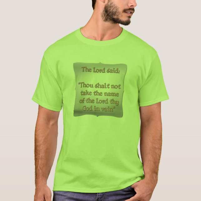 Den 2nd commandmenten t-shirt (Framsida)