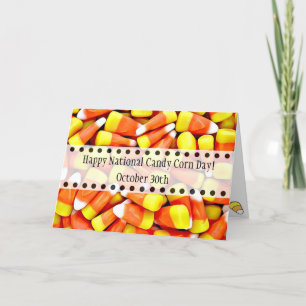 Den 30 oktober är nationaldagen i Candy corn Kort