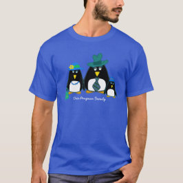 Den 3-procentiga penguin-familjen med pojkjul t shirt