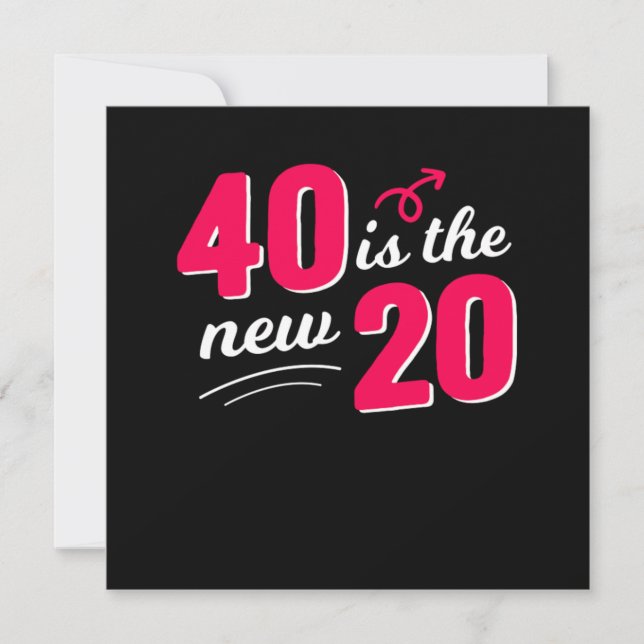 Den 40:e födelsedagen Firande 40 Baby i på 1980-ta Inbjudningar (Framsida)