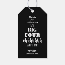 Den 40:e födelsedagspartiets biförmån i BIG Presentetikett