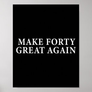 Den 40:e födelsedagspresenten för Konservativ Trum Poster