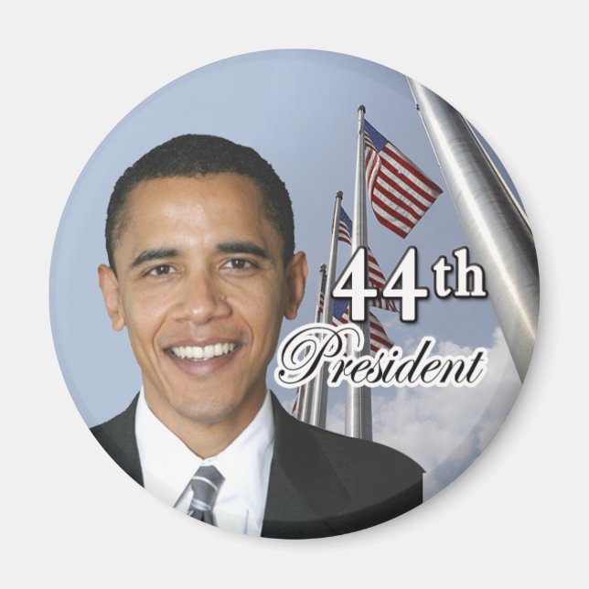 Den 44:e presidenten Memorabilia Magnet (Framsidan)
