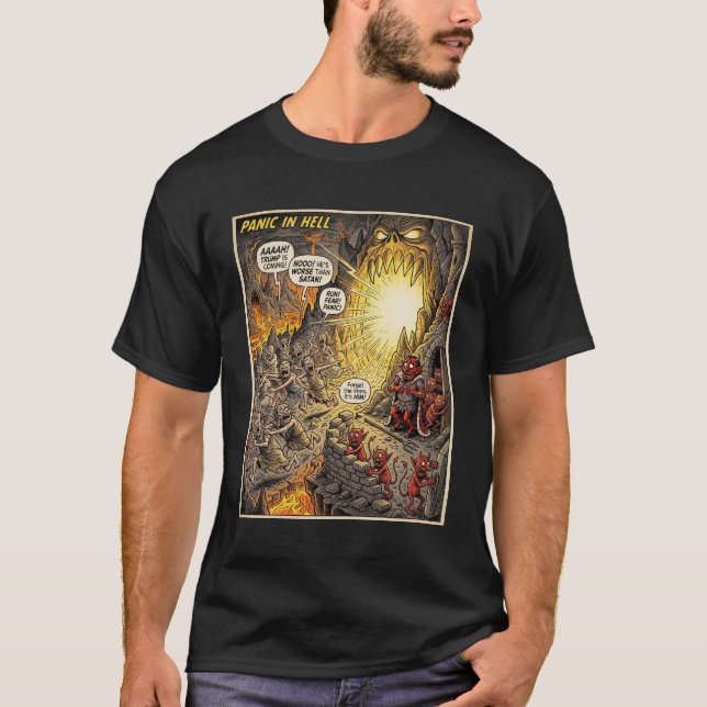Den 47:e Cirkeln "Panik i helvetet" T Shirt (Framsida)