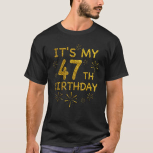 Den 47:e födelsedagshistorien 47 år gammal t shirt