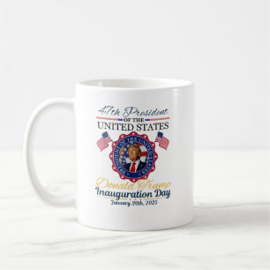 Den 47:e presidenten Donald Trump Inauguration Day Kaffemugg