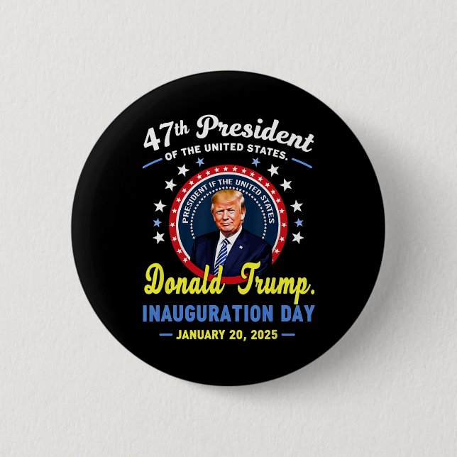 Den 47:e presidenten Donald Trump Inauguration Day Knapp (Framsida)