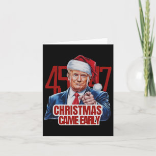 Den 47:e presidenten i Tidigt, den vackra jultomte Kort