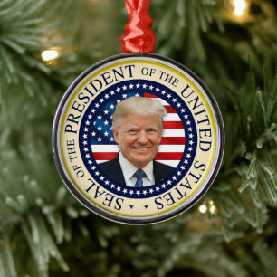 Den 47:e presidenten Trump vann 2024 Julgransprydnad Metall