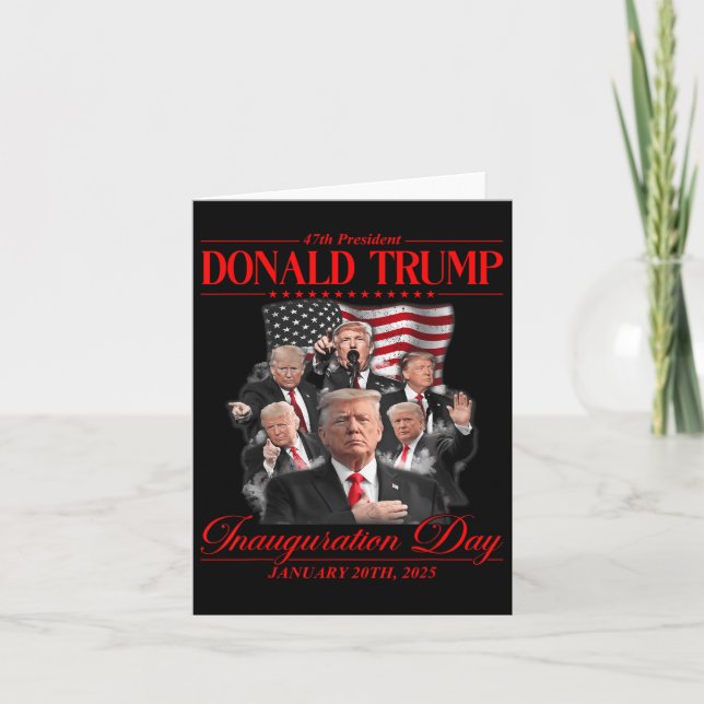 Den 47:e presidenten, United State Inauguration Tr Kort (Framsida)