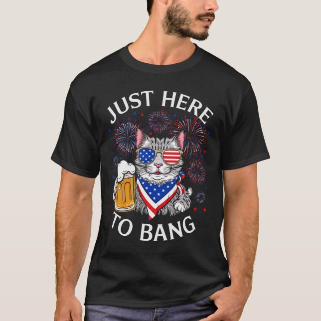 Den 4:e juli var du här för att bang t shirt (Framsida)