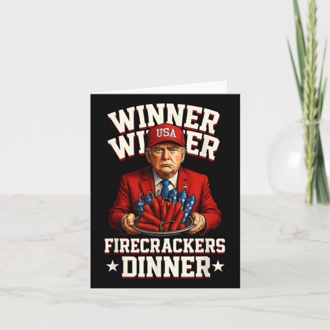 Den 4:e juli: Winner Winner Firecrackers Dinne Kort (Framsida)