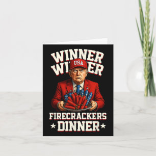 Den 4:e juli: Winner Winner Firecrackers Dinne Kort