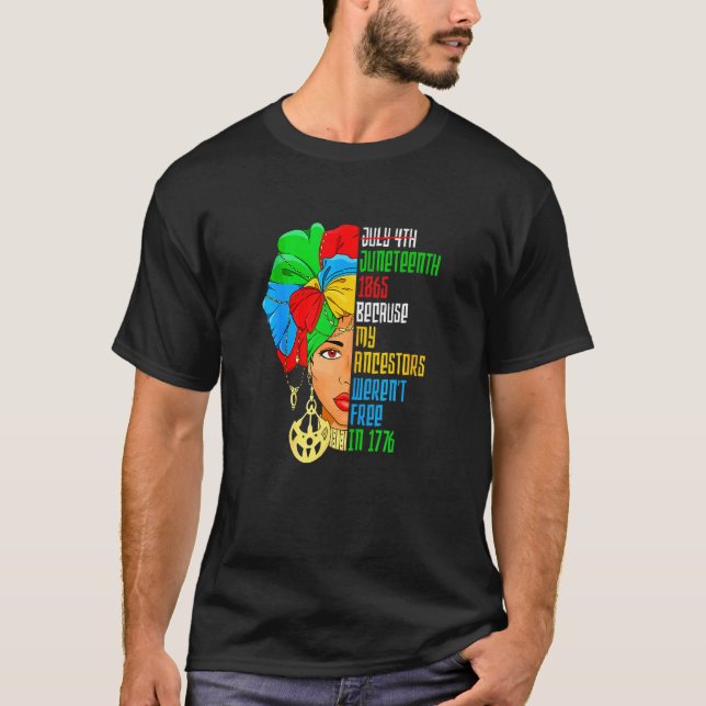 Den 4 juli 1865 eftersom mina gäster inte frigjord t shirt (Framsida)
