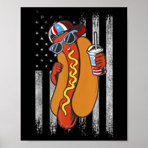 Den 4 juli 2004, Amerikanska Flagga Hotdog 4:e Poster