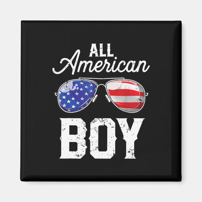 Den 4 juli 2004, USA:s boys Patriotic Te Magnet (Framsidan)