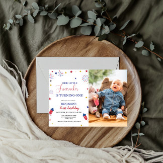 Den 4 juli 2010: Lilla beskyddare 1:a födelsedag Inbjudningar