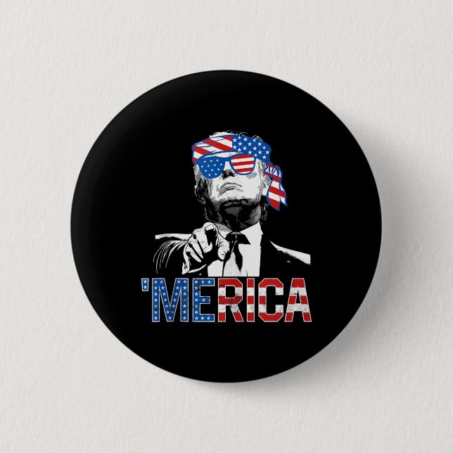 Den 4 juli 2010, Merica American Flagga Sungl Knapp (Framsida)