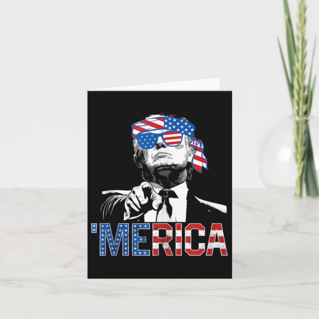 Den 4 juli 2010, Merica American Flagga Sungl Kort (Framsida)
