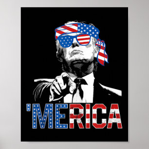Den 4 juli 2010, Merica American Flagga Sungl Poster
