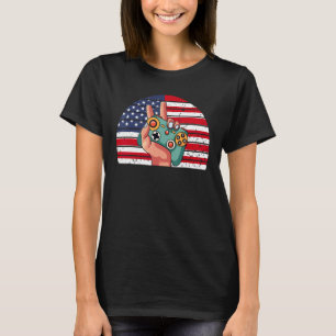 Den 4 juli 2011, Amerikanska Flagga Gaming Patriot T Shirt