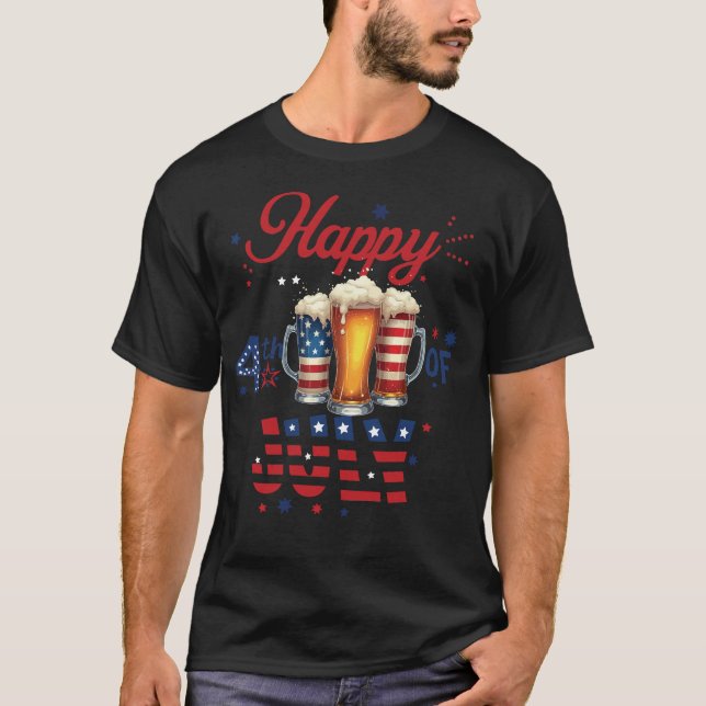 Den 4 juli 2011: Beer Shirt - Patriotic Party Vib T Shirt (Framsida)