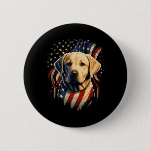 Den 4 juli 2011 Gult Patriotic American Labrador Knapp