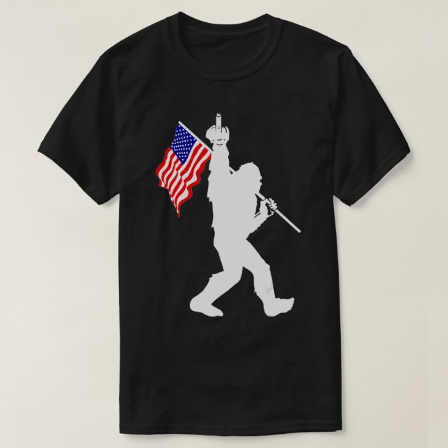Den 4 juli 2011, Mitten, USA flagga T Shirt (Design framsida)