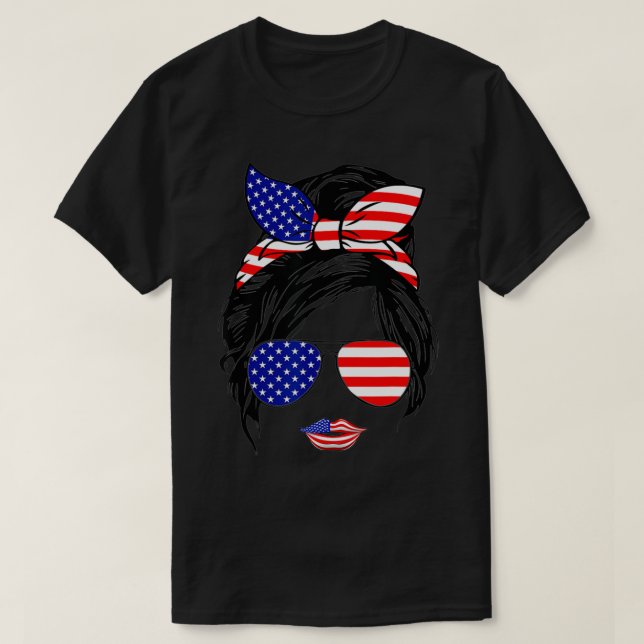 Den 4 juli 2011: Patriotic American Flagga Fjärde  T Shirt (Design framsida)