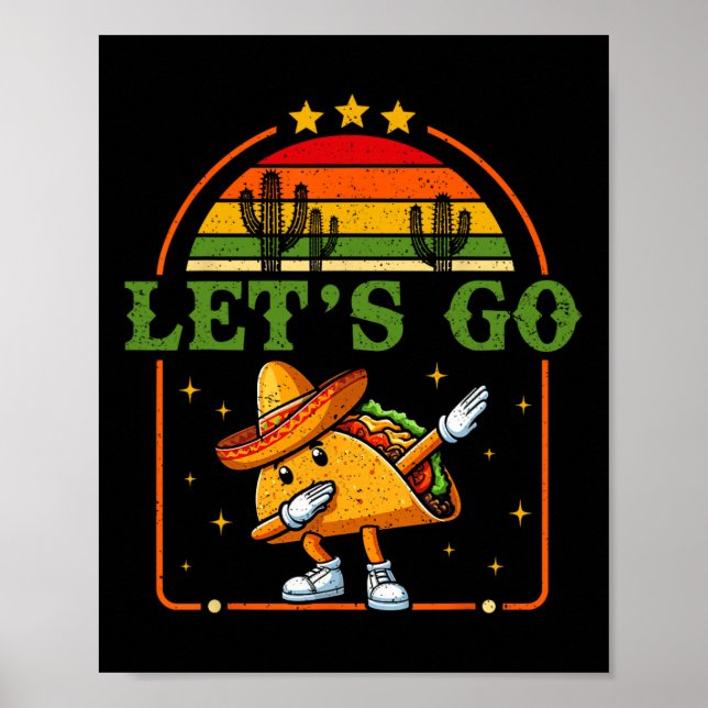 Den 4 juli 2011: Patriotic Dabbing Taco Meme Let' Poster (Framsidan)