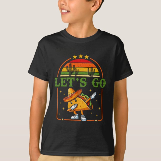 Den 4 juli 2011: Patriotic Dabbing Taco Meme Let' T Shirt (Framsida)
