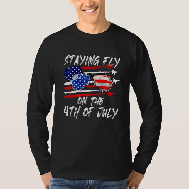 Den 4 juli 2011 stannade amerikanska Flagga T Shirt (Framsida)