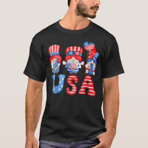 Den 4 juli 2011 USA:s amerikanska Flagga Gnomes Pa T Shirt