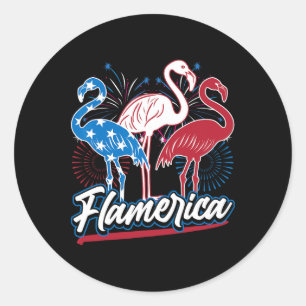 Den 4 juli 2011 var den patriotiska amerikanska Fl Runt Klistermärke