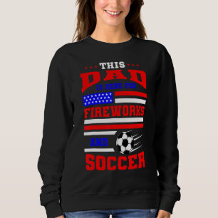 Den 4 juli: Amerikanska Flagga i Pappa, USA, Tjock T Shirt