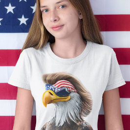 Den 4 juli: Amerikanska Örn och Mullet T Shirt